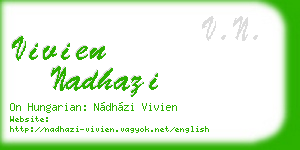 vivien nadhazi business card